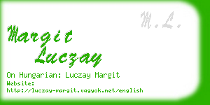 margit luczay business card